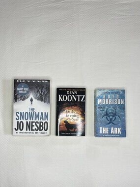 Thriller Book Lot | Jo Nesbo, Dean Koontz, Boyd Morrison